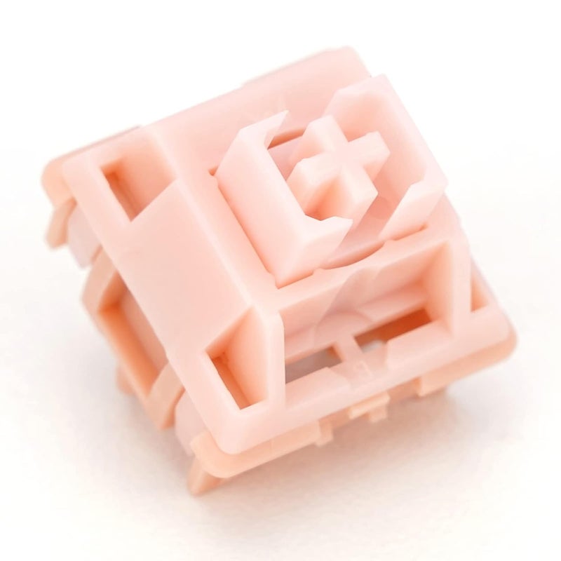 MELETRIX WS Mechanical Keyboard Switches 5 Pins PCB Mount Lubed Linear Switches Pink (35pcs) - Image 1